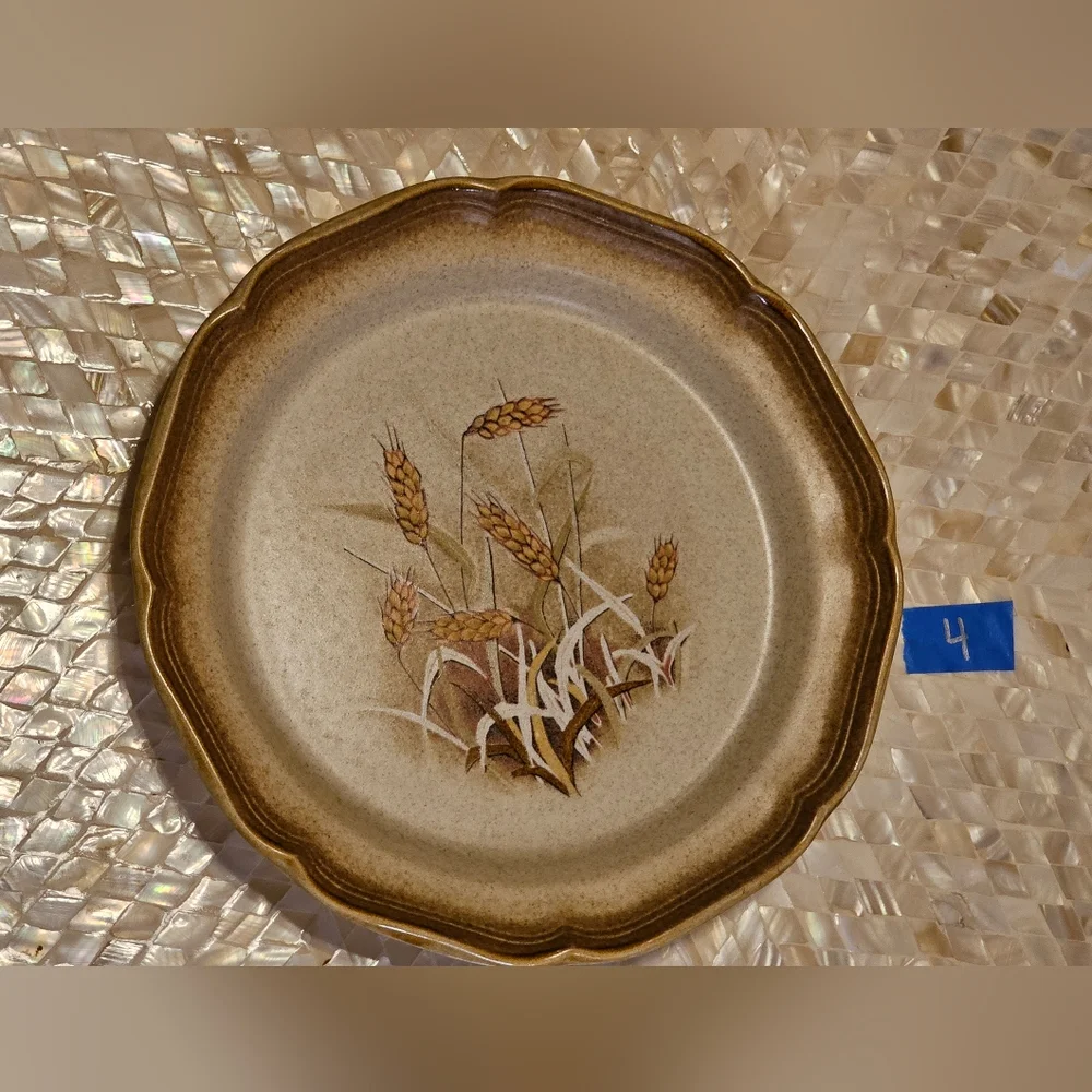 #2 [MIKASA] (2) Dinner Plates: Mikasa Whole Wheat E8001 [2 of 3 pairs]